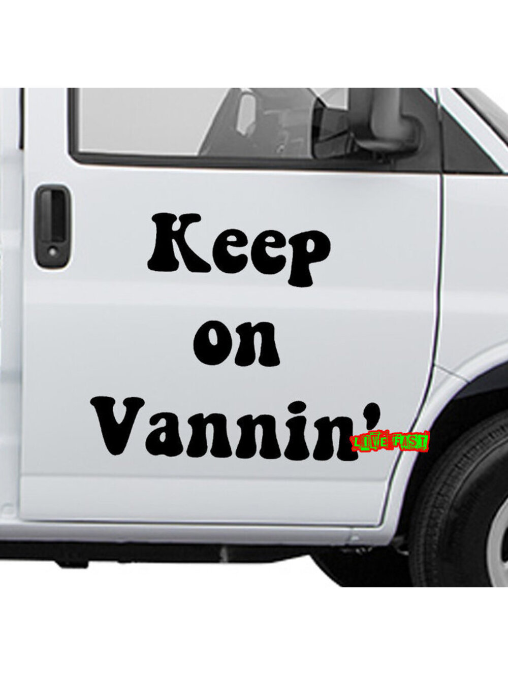 KEEP ON VANNIN' Decal Sticker Vinyl vintage retro custom van life 2% vanner